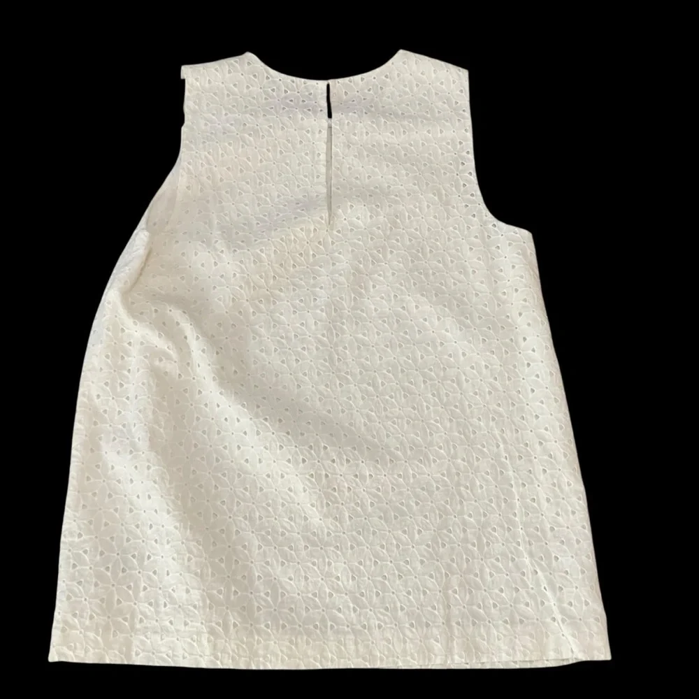 Madewell Eyelet Cotton Sleeveless Top White Size Small - Picture 2 of 7